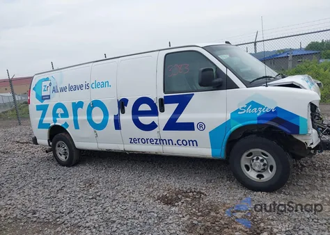 2020 Chevrolet Express Cargo Rwd 3500 Extended Wheelbase Wt из США, поврежденный, VIN 1GCZGHFG7L1161787